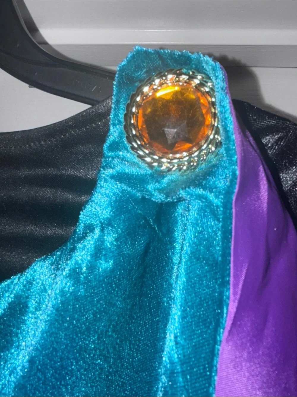 Disney's Queen Anna Frozen in Teal, Black & Purple Princess Dress Up Girls S